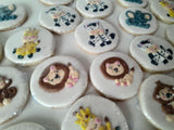 Cookies with baby animal theme, baby animal cookie set, sugar cookies, bakery near me, decorated sugar cookies, baby animals, zoo animals, cookies with zoo animals
