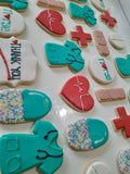 NURSING WEEK SUGAR COOKIES  cookies, royal iced sugar cookies, 1 dozen variety of designs