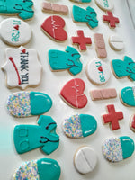 NURSING WEEK SUGAR COOKIES  cookies, royal iced sugar cookies, 1 dozen variety of designs