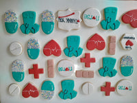 NURSING WEEK SUGAR COOKIES  cookies, royal iced sugar cookies, 1 dozen variety of designs