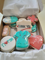 NURSING WEEK SUGAR COOKIES  cookies, royal iced sugar cookies, 1 dozen variety of designs