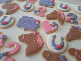 BIRTHDAY, HORSE  SUGAR COOKIES  cookies, royal iced sugar cookies, 1 dozen variety of designs