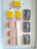 Teacher Appreciation Cookie set, gift boxed, customized COOKIES decorated royal iced COOKIES 3 cookies