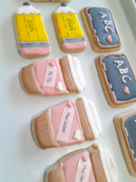 Teacher Appreciation Cookie set, gift boxed, customized COOKIES decorated royal iced COOKIES 3 cookies