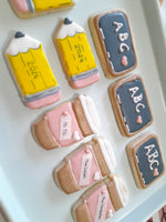 Teacher Appreciation Cookie set, gift boxed, customized COOKIES decorated royal iced COOKIES 3 cookies