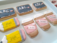 Teacher Appreciation Cookie set, gift boxed, customized COOKIES decorated royal iced COOKIES 3 cookies