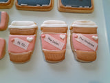 Teacher Appreciation Cookie set, gift boxed, customized COOKIES decorated royal iced COOKIES 3 cookies