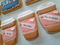 Teacher Appreciation Cookie set, gift boxed, customized COOKIES decorated royal iced COOKIES 3 cookies