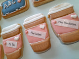 Teacher Appreciation Cookie set, gift boxed, customized COOKIES decorated royal iced COOKIES 3 cookies