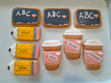 Teacher Appreciation Cookie set, gift boxed, customized COOKIES decorated royal iced COOKIES 3 cookies