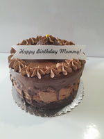 6 inch CHOCOLATE MOUSSE CAKE, BIRTHDAY cake 6 inch round x1