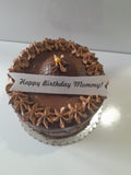 8 inch CHOCOLATE MOUSSE CAKE, BIRTHDAY cake 8 inch round