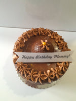 6 inch CHOCOLATE MOUSSE CAKE, BIRTHDAY cake 6 inch round x1