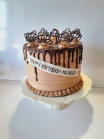 Birthday cake 8 inch CHOCOLATE CAKE, with chocolate frosting BIRTHDAY cake 8 inch round