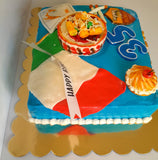 Custom Italian themed birthday cake for Laura