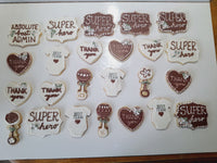 Doctor Appreciation COOKIE order , 1 dozen decorated cookies