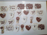 Doctor Appreciation COOKIE order , 1 dozen decorated cookies