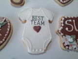 Baby onesie sugar cookies 23sweets.com