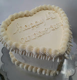 ANNIVERSARY CAKE, Heart cake , anniversary cake, 8 inch wedding cake 8 inch, heart cakes