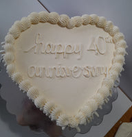 WEDDING Heart cake , anniversary cake, 8 inch wedding cake 8 inch, heart cakes