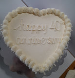 ANNIVERSARY CAKE, Heart cake , anniversary cake, 8 inch wedding cake 8 inch, heart cakes