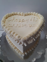 WEDDING Heart cake , anniversary cake, 8 inch wedding cake 8 inch, heart cakes