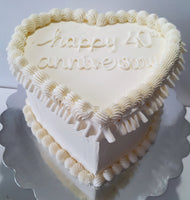 WEDDING Heart cake , anniversary cake, 8 inch wedding cake 8 inch, heart cakes