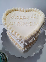 ANNIVERSARY CAKE, Heart cake , anniversary cake, 8 inch wedding cake 8 inch, heart cakes