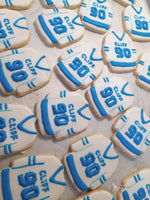 Cookies, custom HOCKEY JERSEYS for sports team COOKIES  royal icing DECORATED -COOKIE
