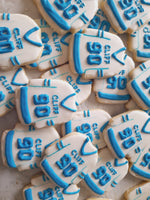 Cookies, custom HOCKEY JERSEYS for sports team COOKIES  royal icing DECORATED -COOKIE