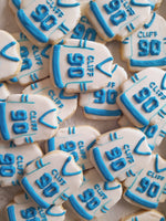 Cookies, custom HOCKEY JERSEYS for sports team COOKIES  royal icing DECORATED -COOKIE