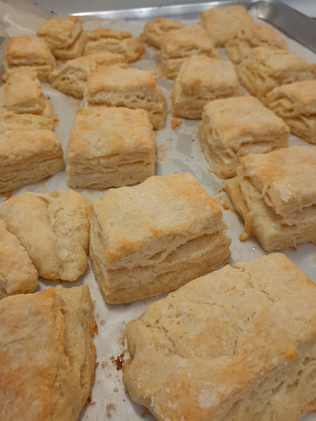 Biscuits 1 dozen, homemade biscuits made fresh to order