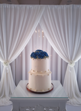 Wedding cake, 2 tier WEDDING CAKE 8"/6"round tiers