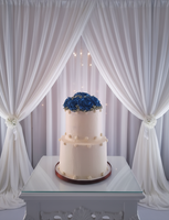 Wedding cake, 2 tier WEDDING CAKE 8"/6"round tiers