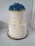 Wedding cake, 2 tier WEDDING CAKE 8"/6"round tiers