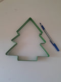 GIANT CHRISTMAS TREE COOKIE, decorated, 8 inch high