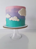 Cake, on cloud 9 cake, CUSTOM BIRTHDAY CAKE 6 inch round