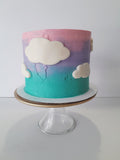 Cake, on cloud 9 cake, CUSTOM BIRTHDAY CAKE 6 inch round