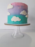 Cake, on cloud 9 cake, CUSTOM BIRTHDAY CAKE 6 inch round