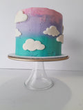 Cake, on cloud 9 cake, CUSTOM BIRTHDAY CAKE 6 inch round
