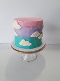 Cake, on cloud 9 cake, CUSTOM BIRTHDAY CAKE 6 inch round