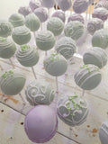 1 dozen, CAKE POPS, MINT GREEN  wedding CAKEPOPS,  12 pcs   wedding cake pops for bulk order,  restaurants food service industry.