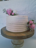 Lynn custom cake 8 inch round ridge design