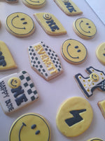 Happy smile cookies, 1 dozen decorated sugar cookies