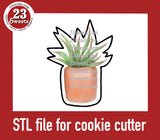 COOKIE CUTTER STL file, “HOUSEPLANT” STL Cookie cutter file, instant download