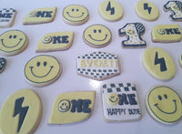 Happy smile cookies, 1 dozen decorated sugar cookies