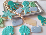 COOKIES  OCEAN  CREATURE themed, royal icing DECORATED -COOKIES