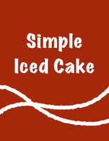 Simple iced cake