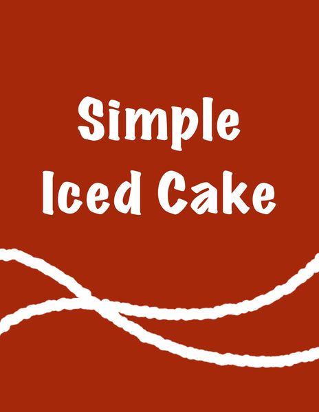 Simple iced cake