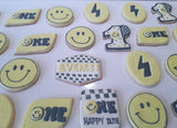 Happy smile cookies, 1 dozen decorated sugar cookies